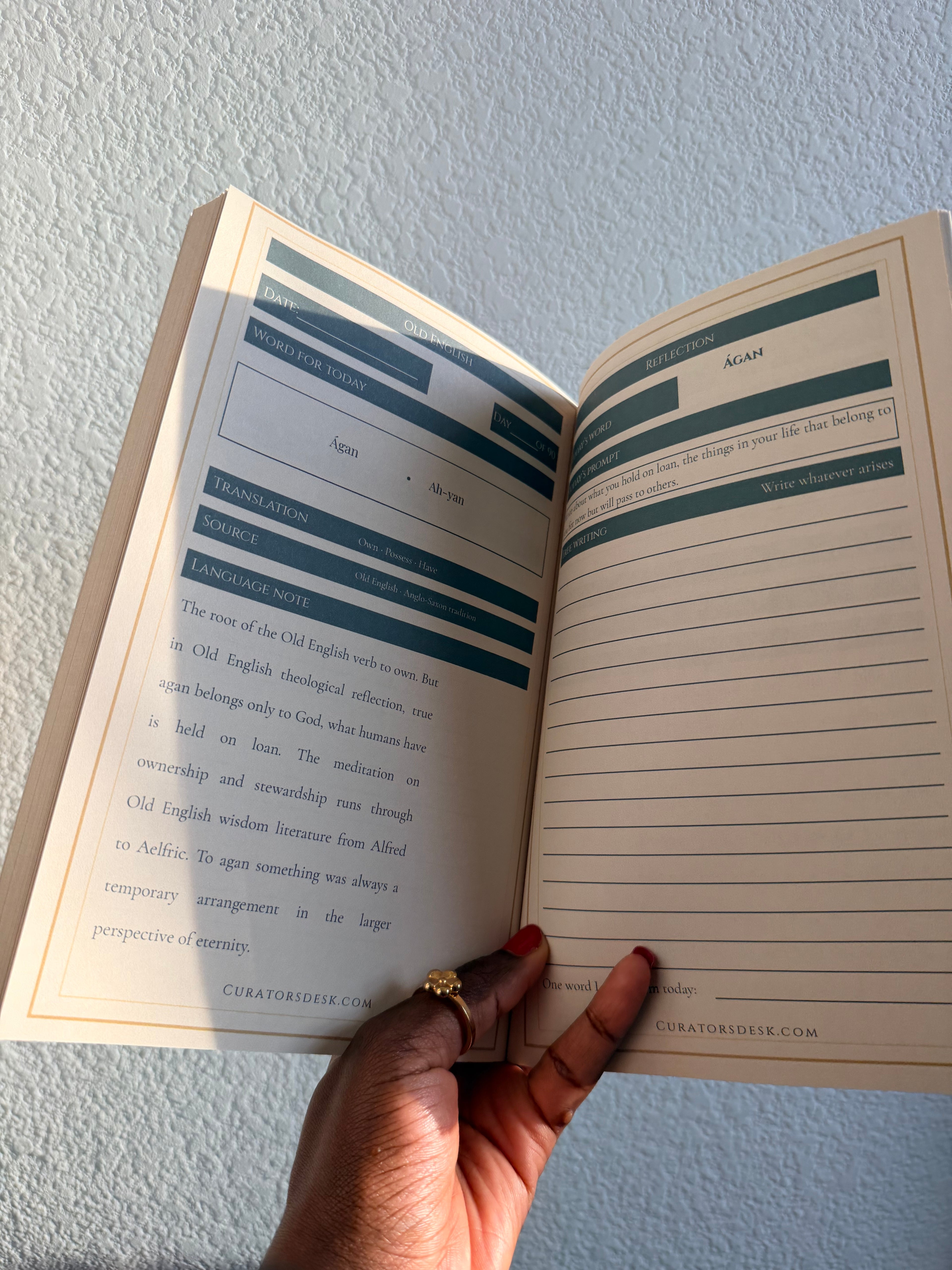 Ancient Scholar’s Old English Reflection Journal — 90-Day Anglo-Saxon Language Study
