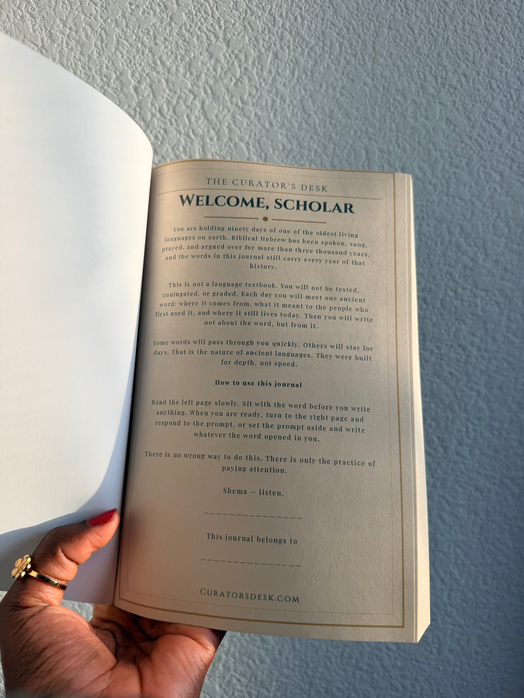Ancient Scholar’s Ancient Hebrew Reflection Journal — 90-Day Scripture Language Study