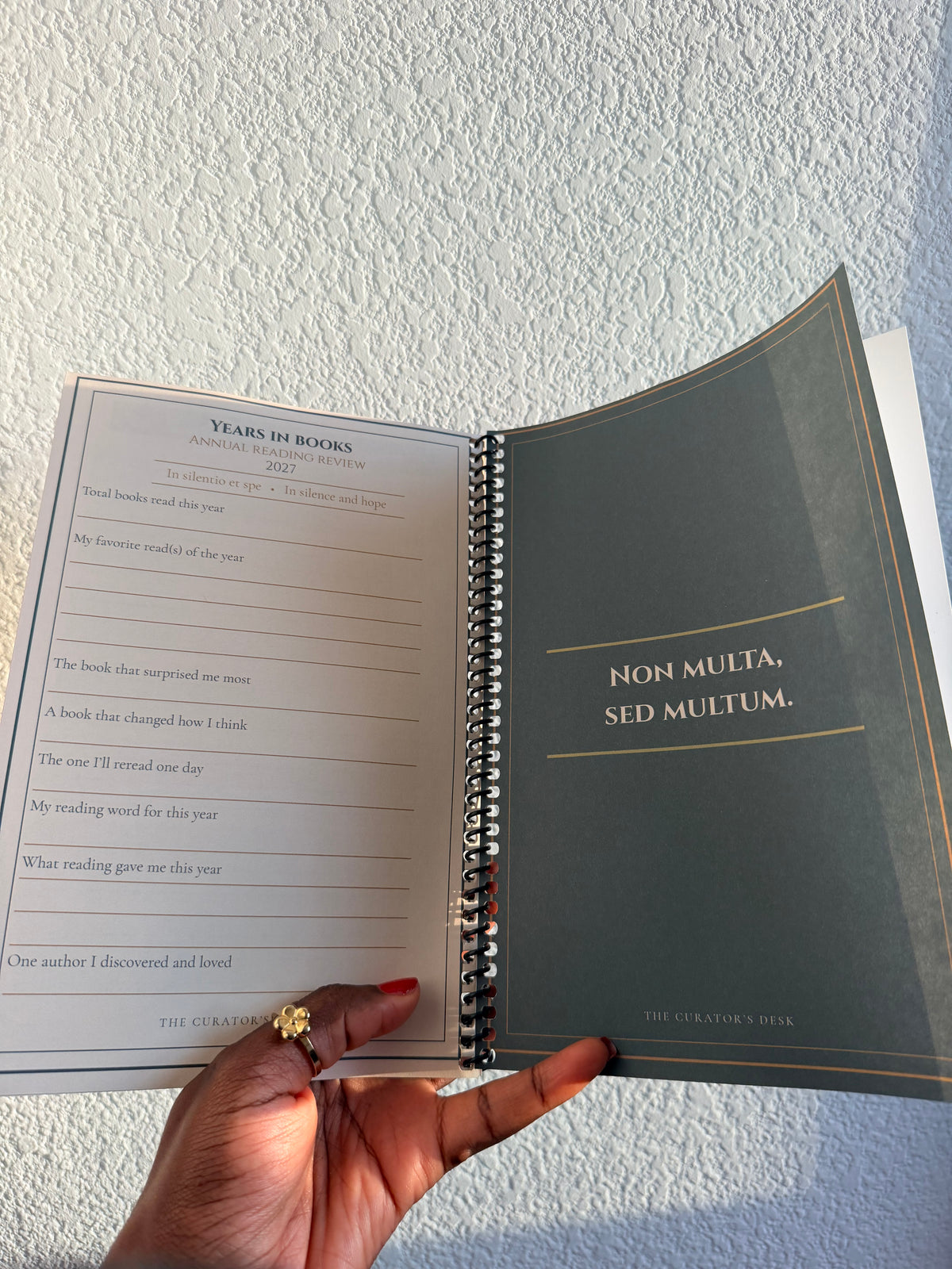 Scholar’s Annual Reading Planner — 23-Page Physical Reading Planner (Coil Bound)