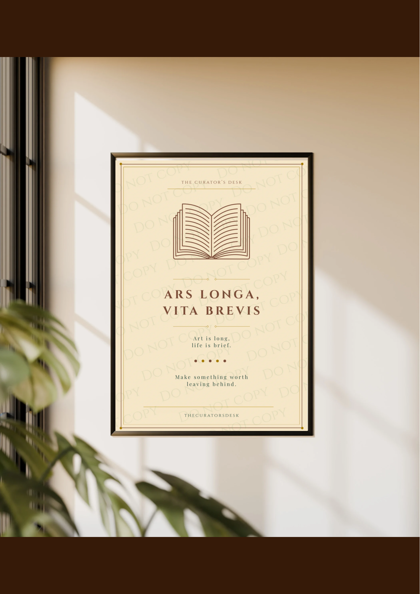 Ars Longa Vita Brevis — Latin Quote Print
