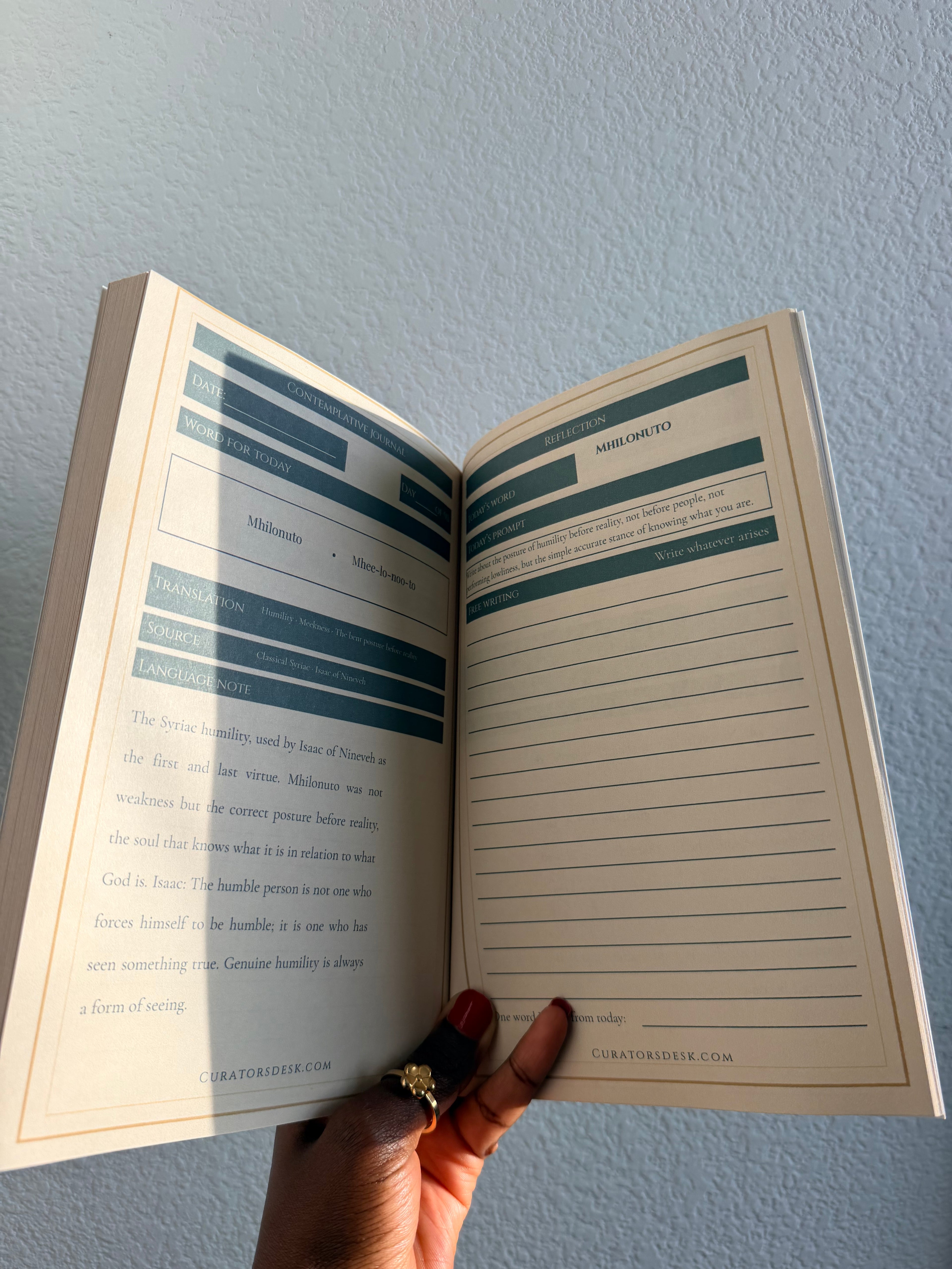 Contemplative Scholar’s Journal — 90-Day Lectio Divina Practice Across Five Ancient Languages
