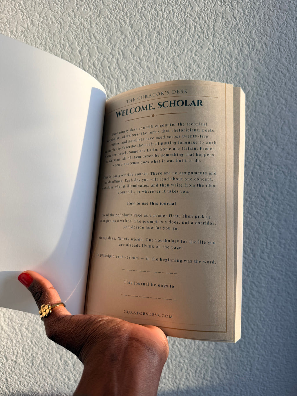 Scholar’s Writing Companion Journal — 90 Days of Literary and Rhetorical Concepts
