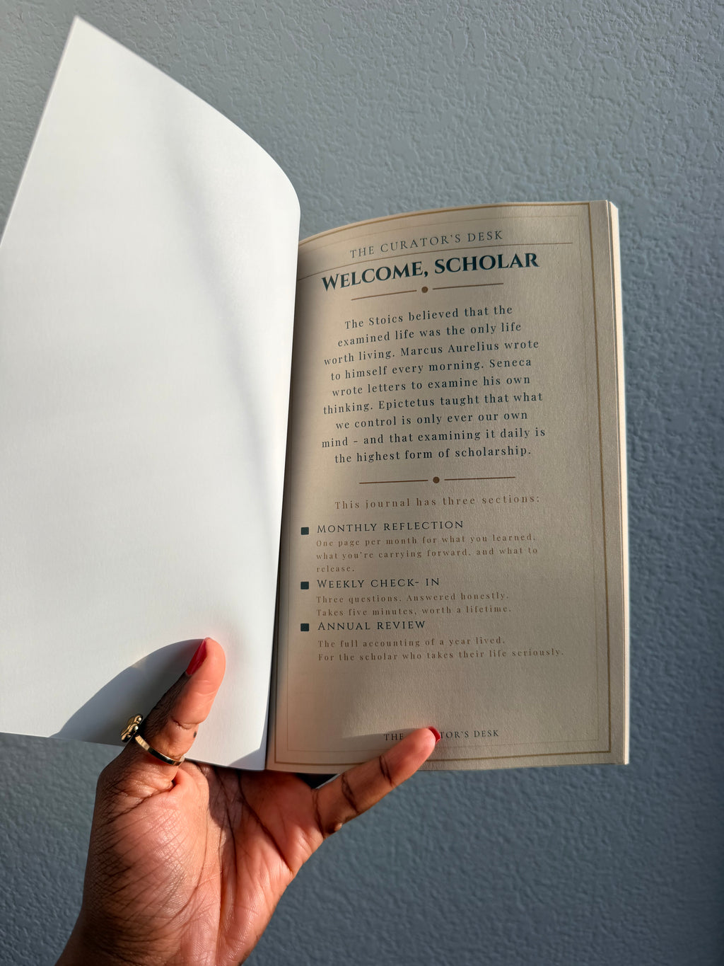 Scholar’s Self-Reflection Journal — Guided Reflection Journal
