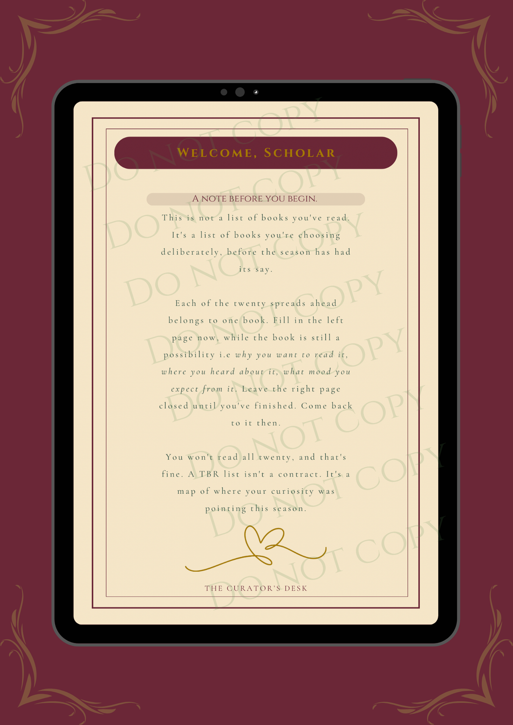 Autumn TBR Journal