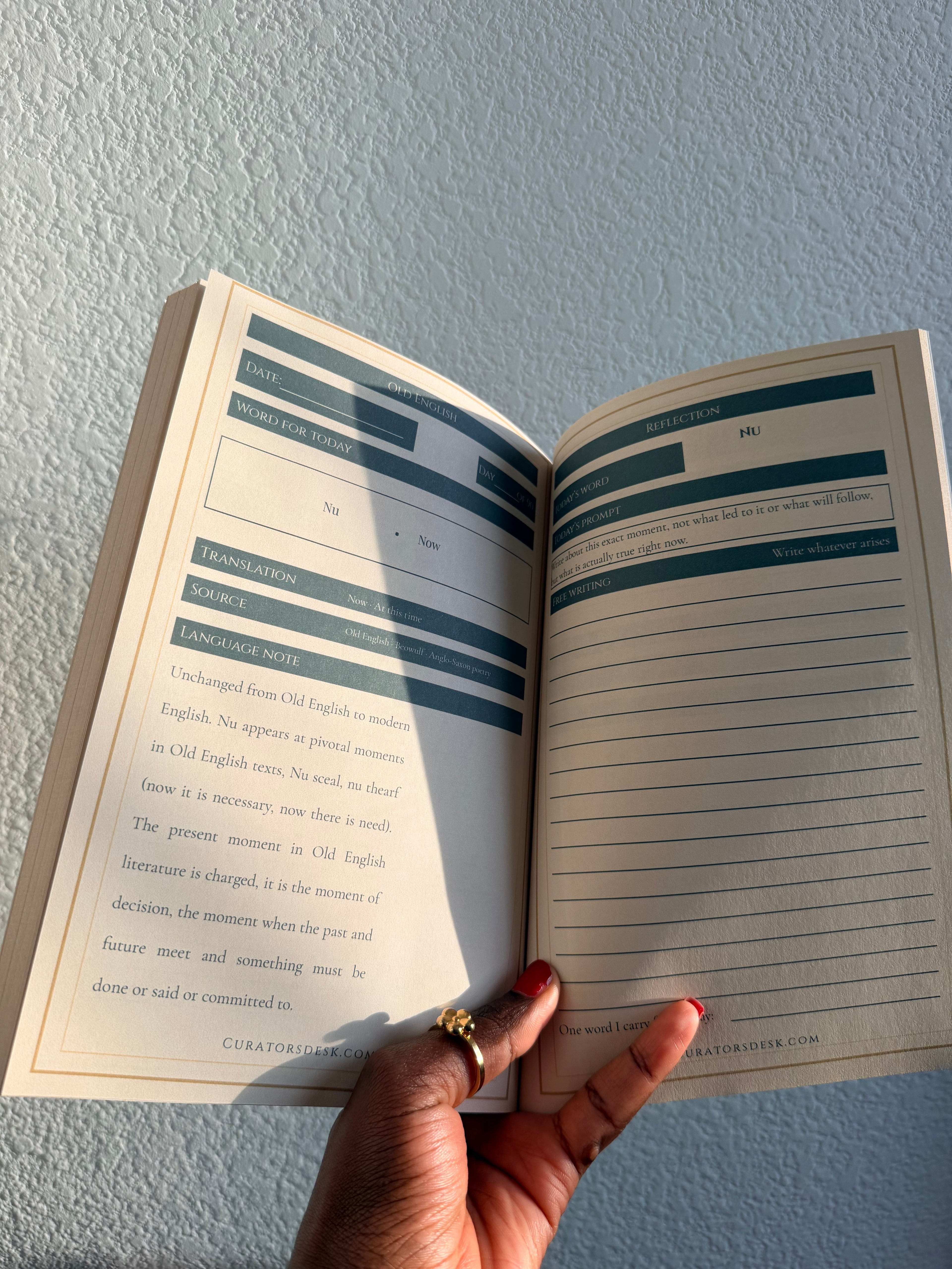 Ancient Scholar’s Old English Reflection Journal — 90-Day Anglo-Saxon Language Study