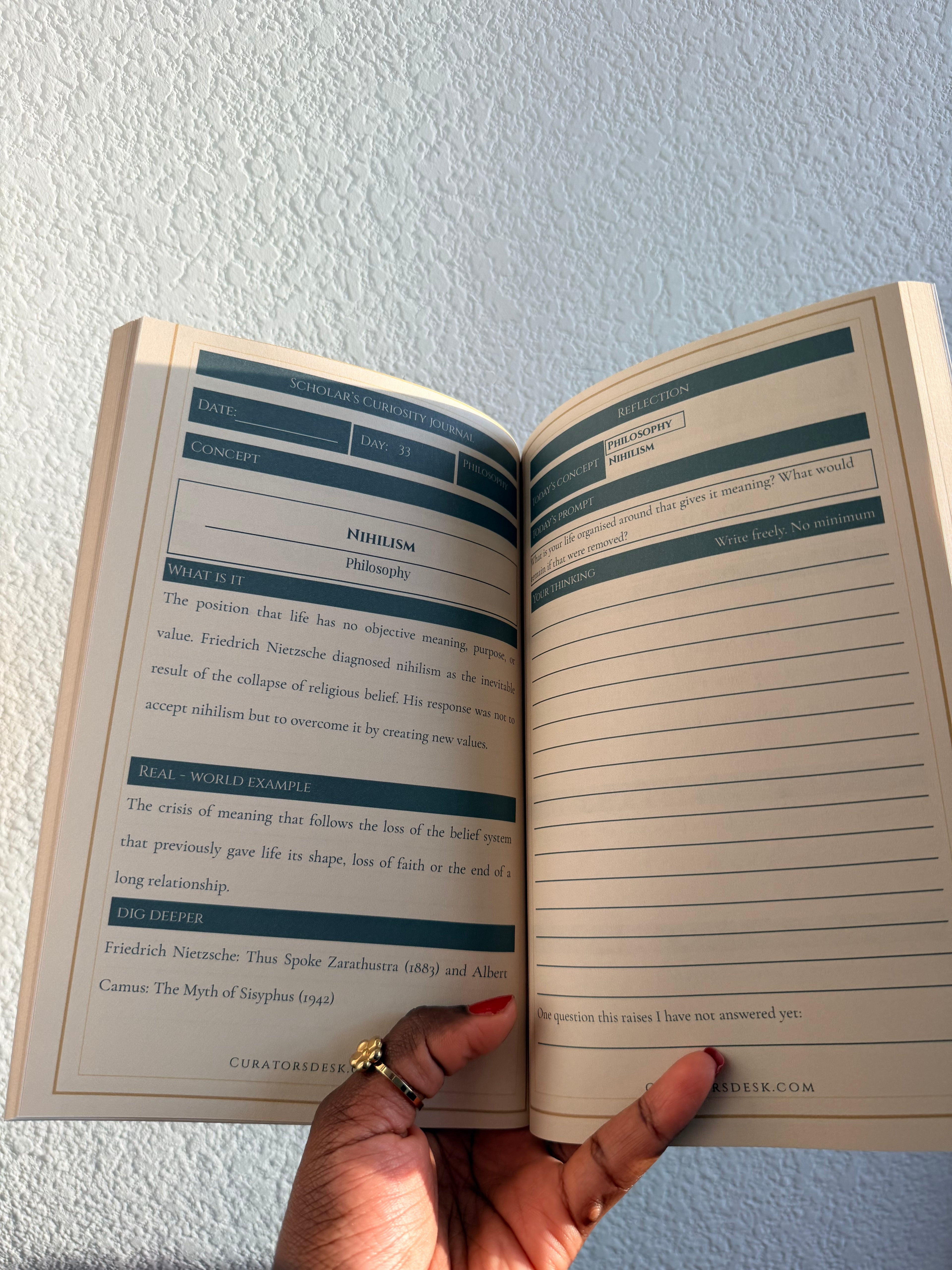 Scholar’s Curiosity Journal — 90 Concepts Across 5 Disciplines