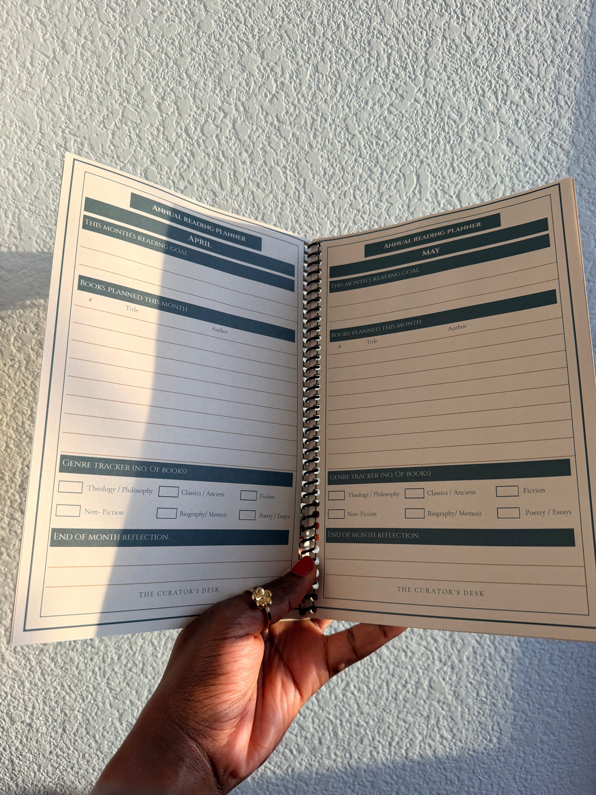 Scholar’s Annual Reading Planner — 23-Page Physical Reading Planner (Coil Bound)