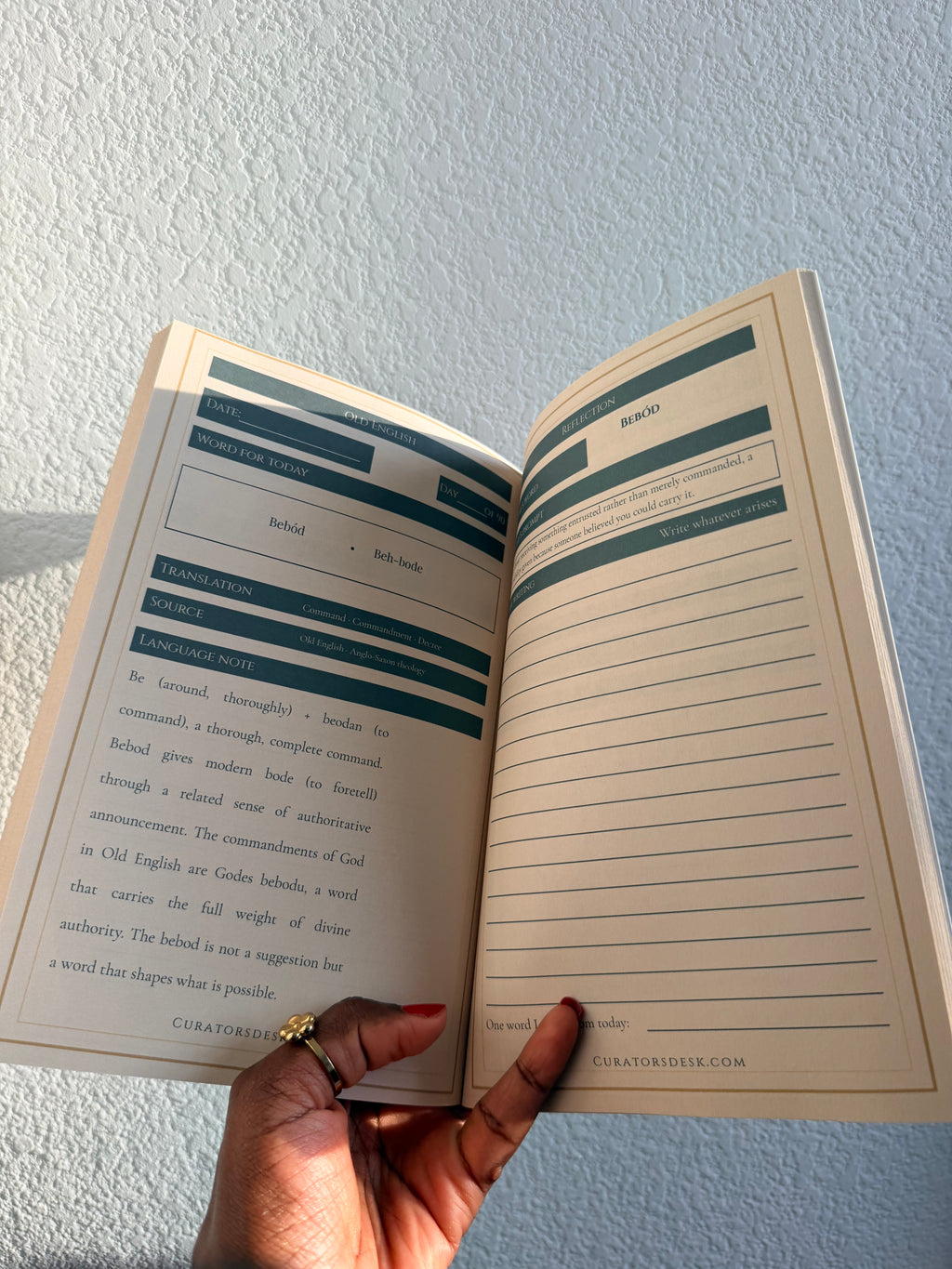 Ancient Scholar’s Old English Reflection Journal — 90-Day Anglo-Saxon Language Study
