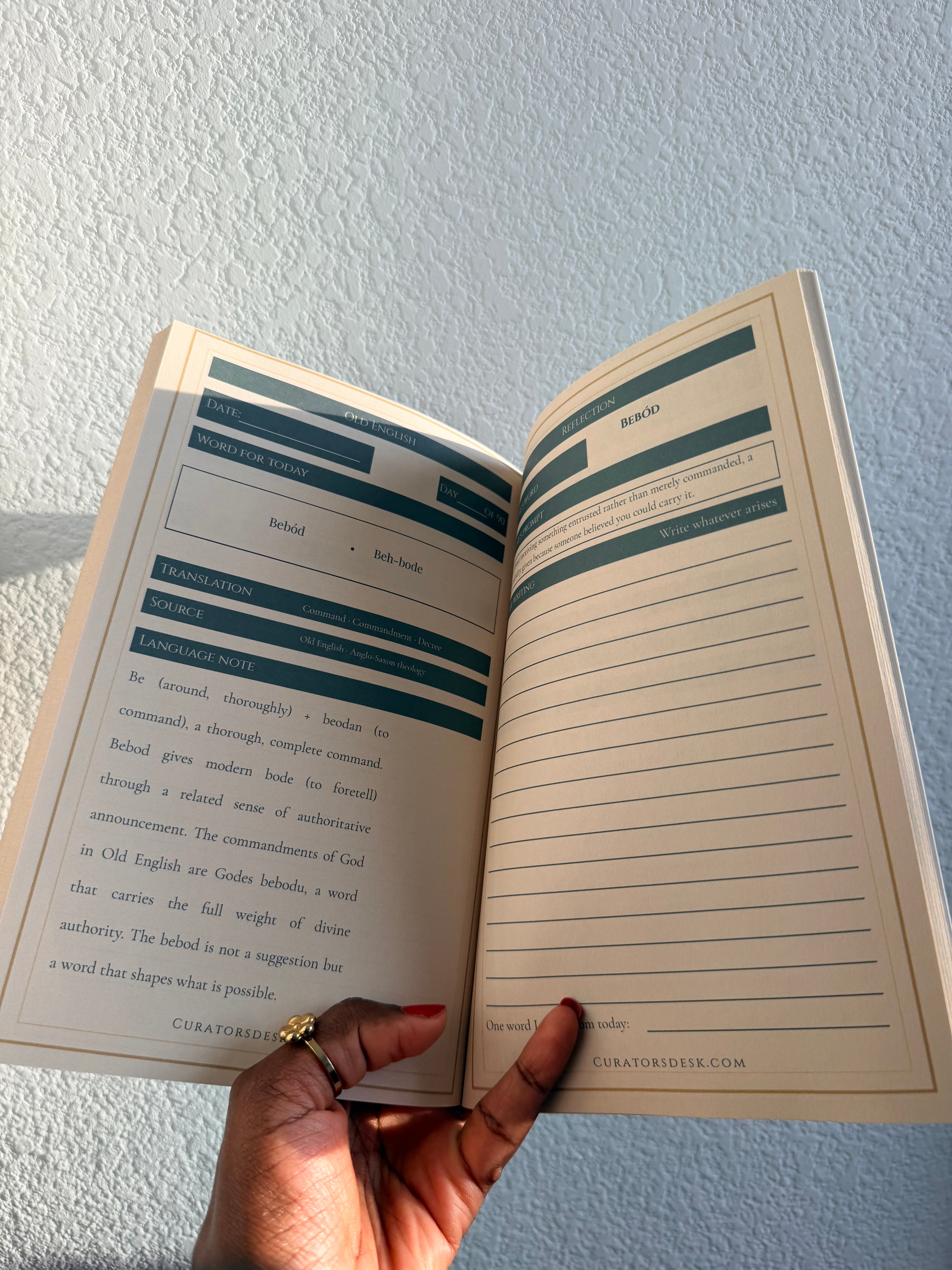 Ancient Scholar’s Old English Reflection Journal — 90-Day Anglo-Saxon Language Study
