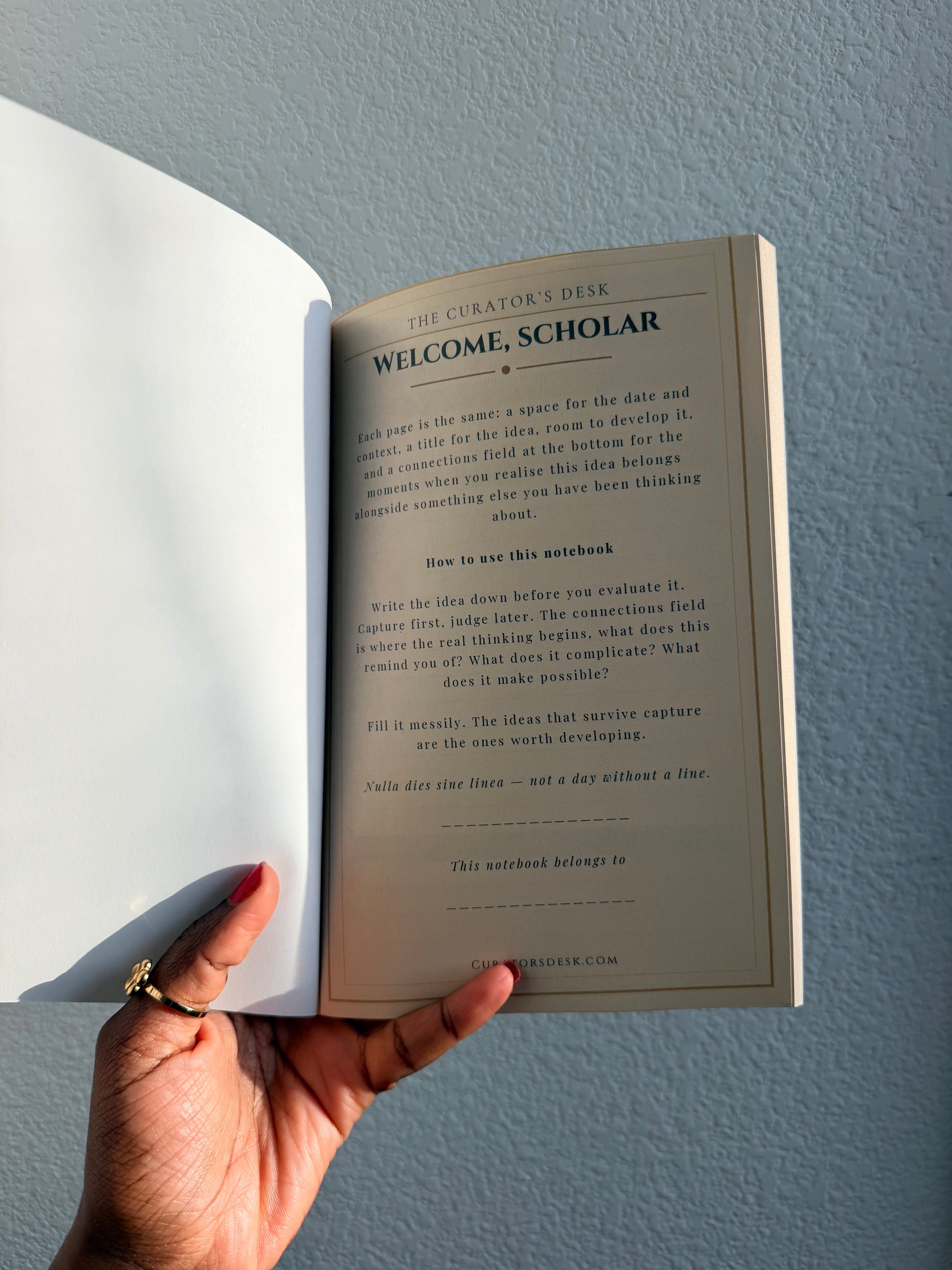 Scholar’s Idea Capture Notebook — 60 Pages for the Thoughts That Cannot Wait