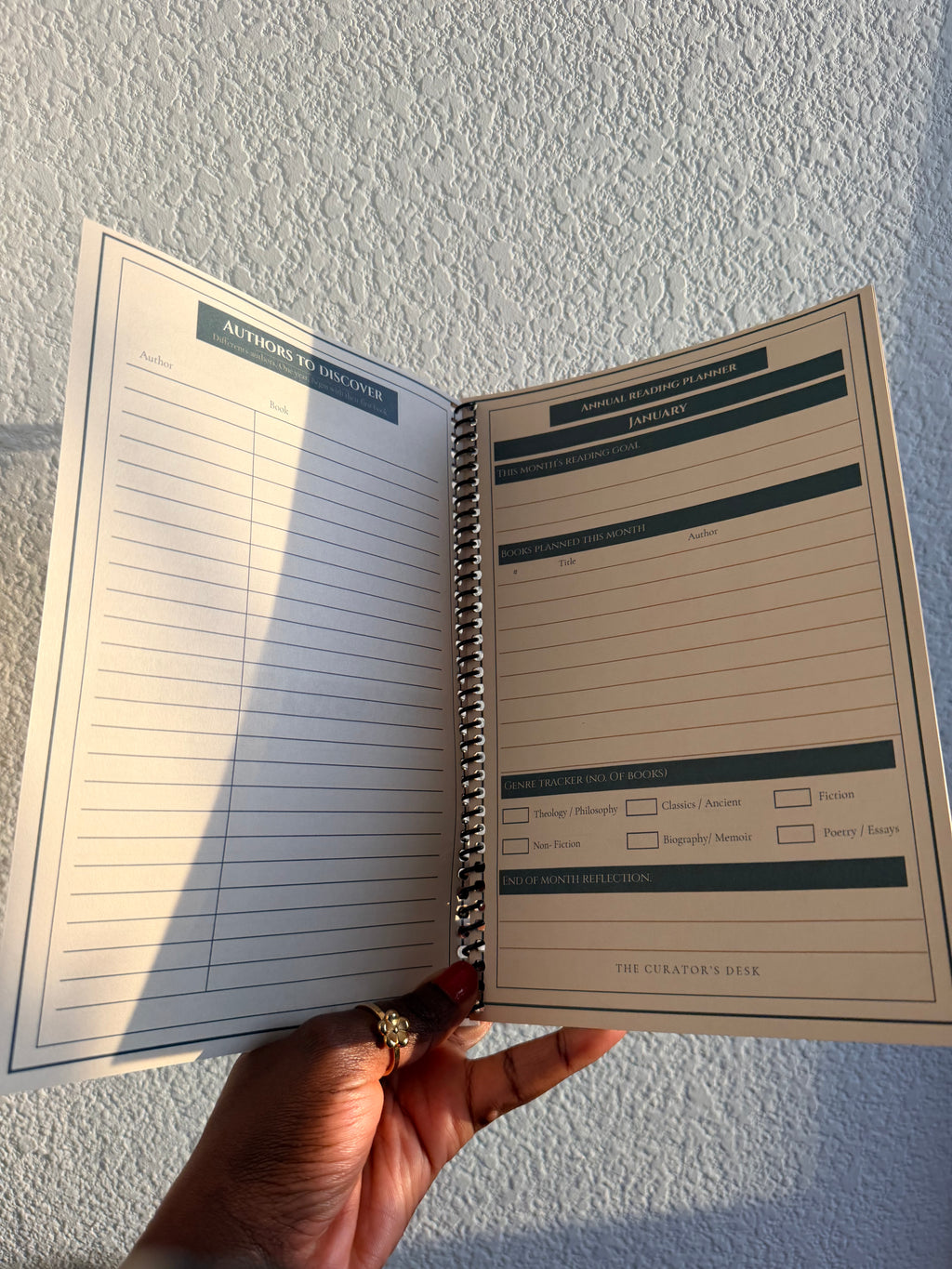 Scholar’s Annual Reading Planner — 23-Page Physical Reading Planner (Coil Bound)