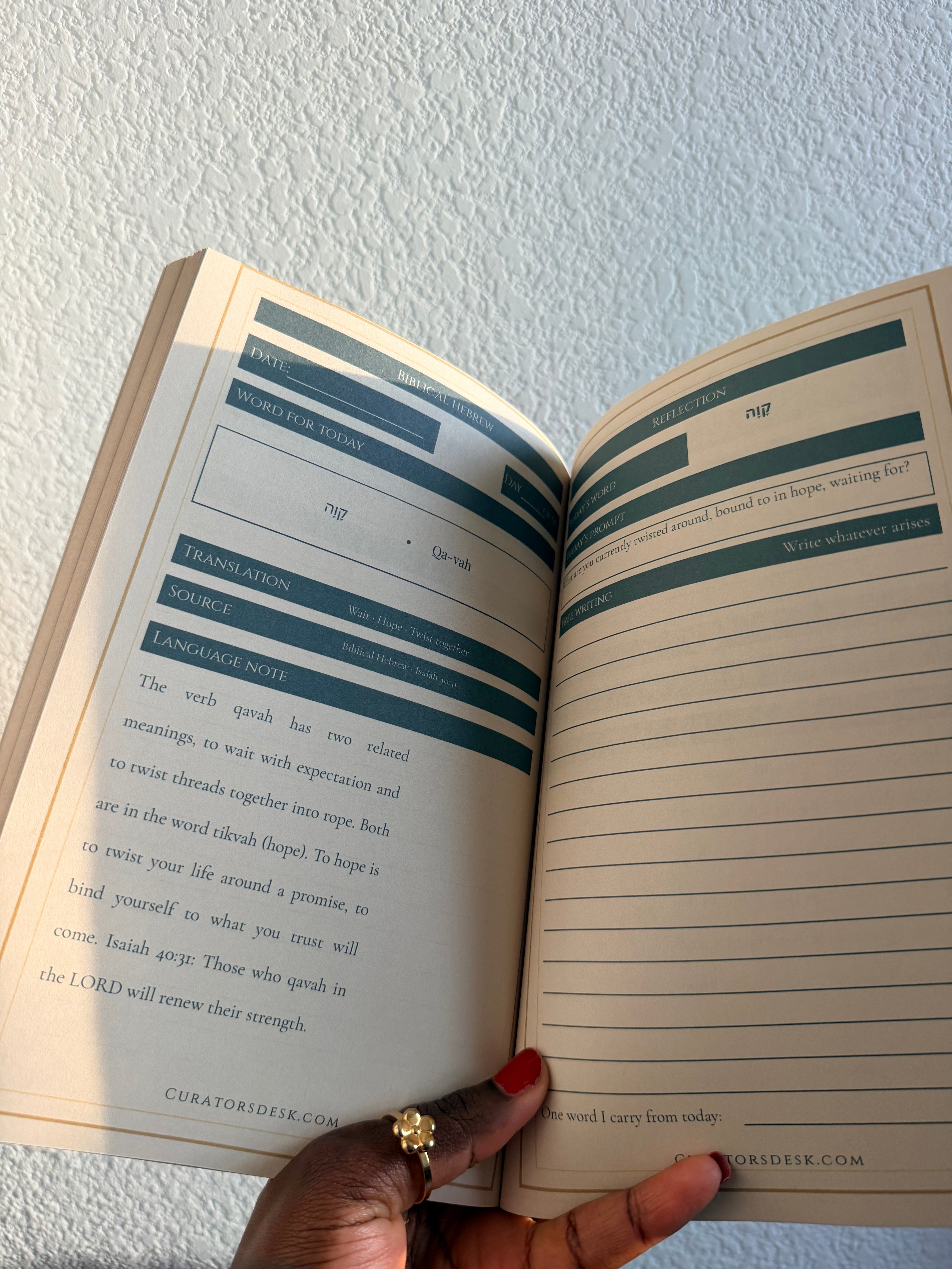 Ancient Scholar’s Ancient Hebrew Reflection Journal — 90-Day Scripture Language Study