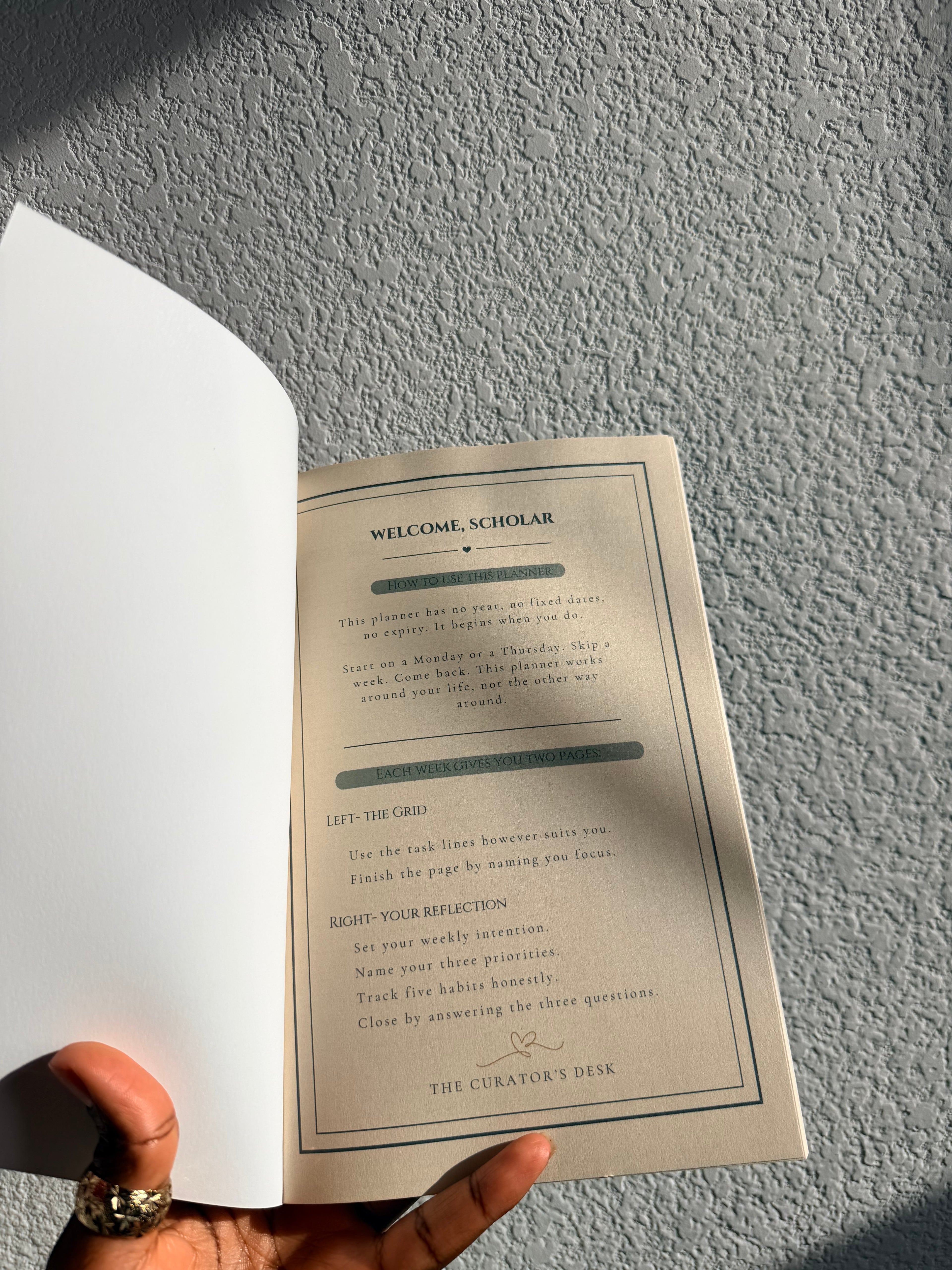 Scholar’s Weekly Planner
