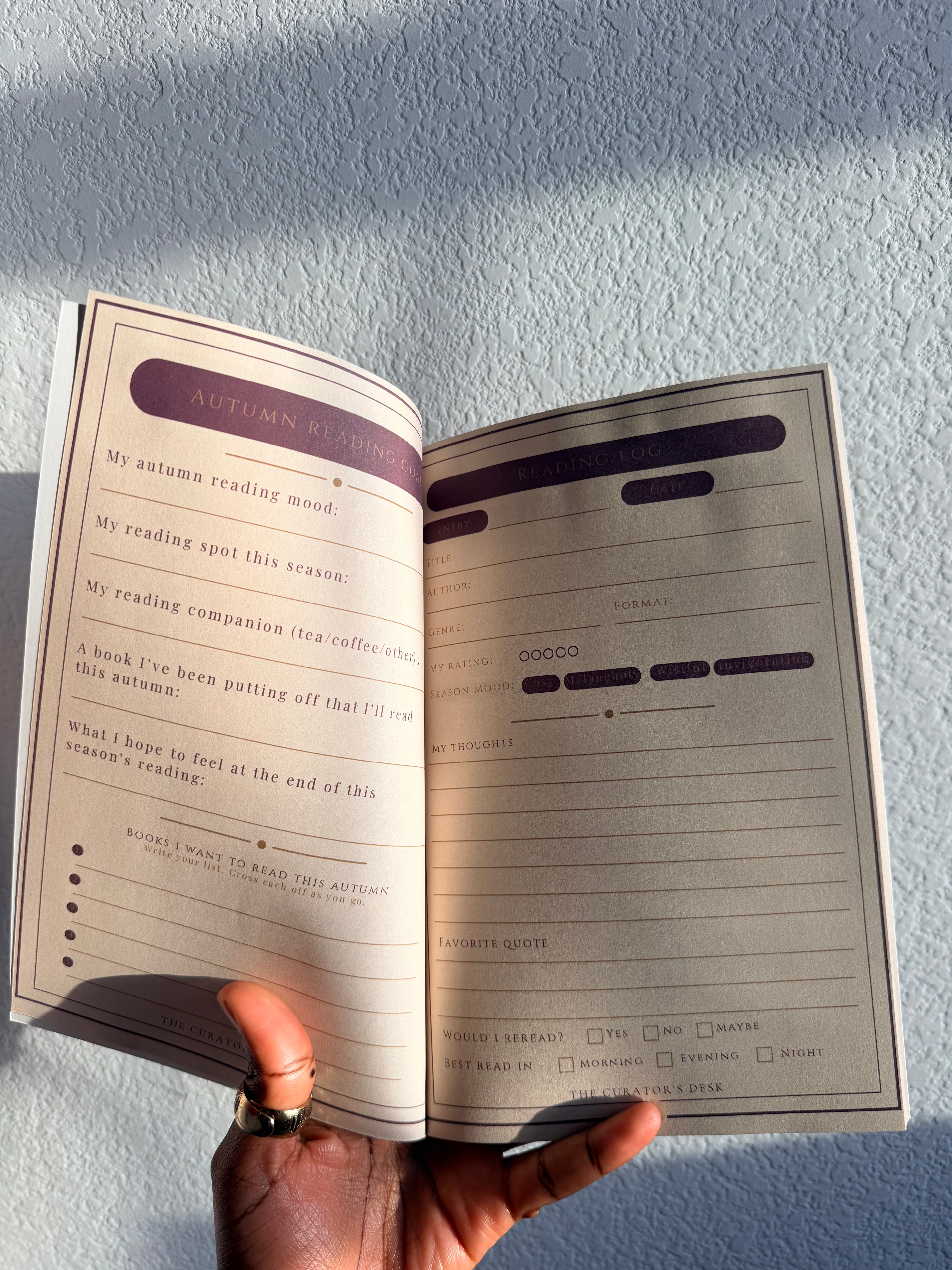 Autumn Scholar’s Reading Journal