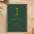 Labor Omnia Vincit — Latin Quote Print