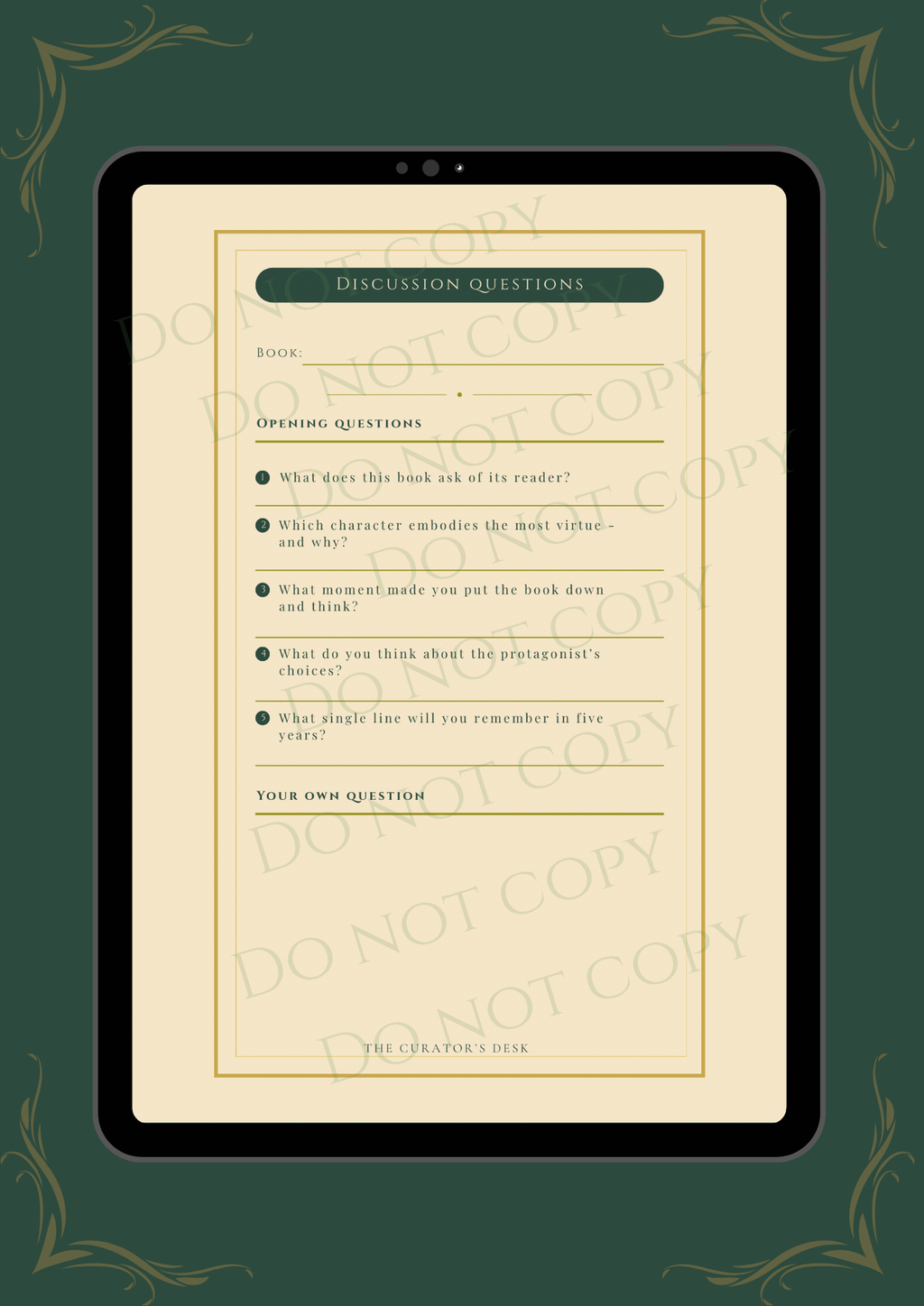 Scholar’s Book Club Kit