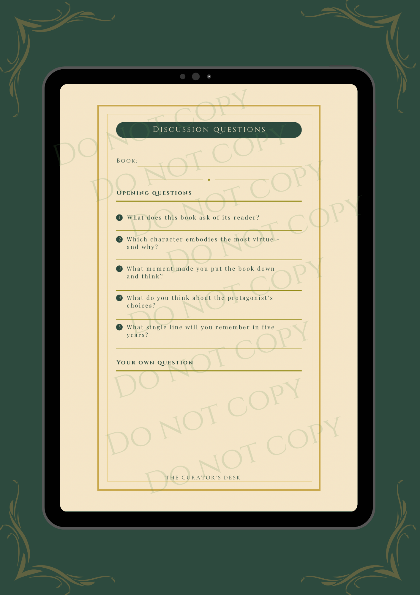 Scholar’s Book Club Kit