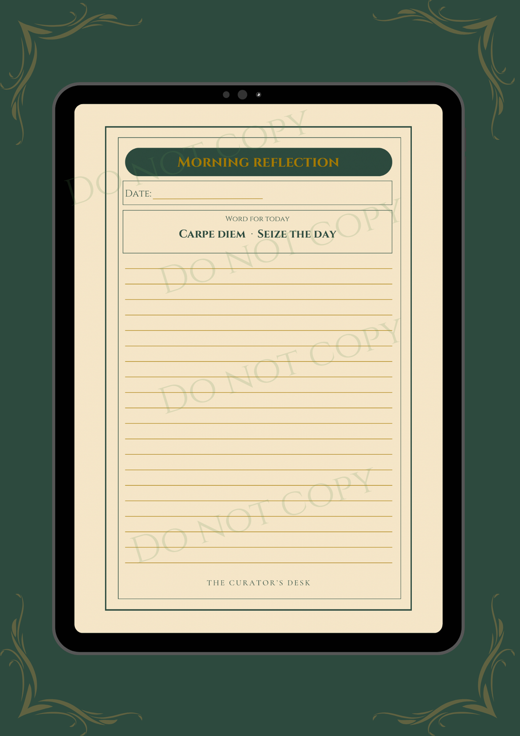 Scholar’s Morning Reflection Journal