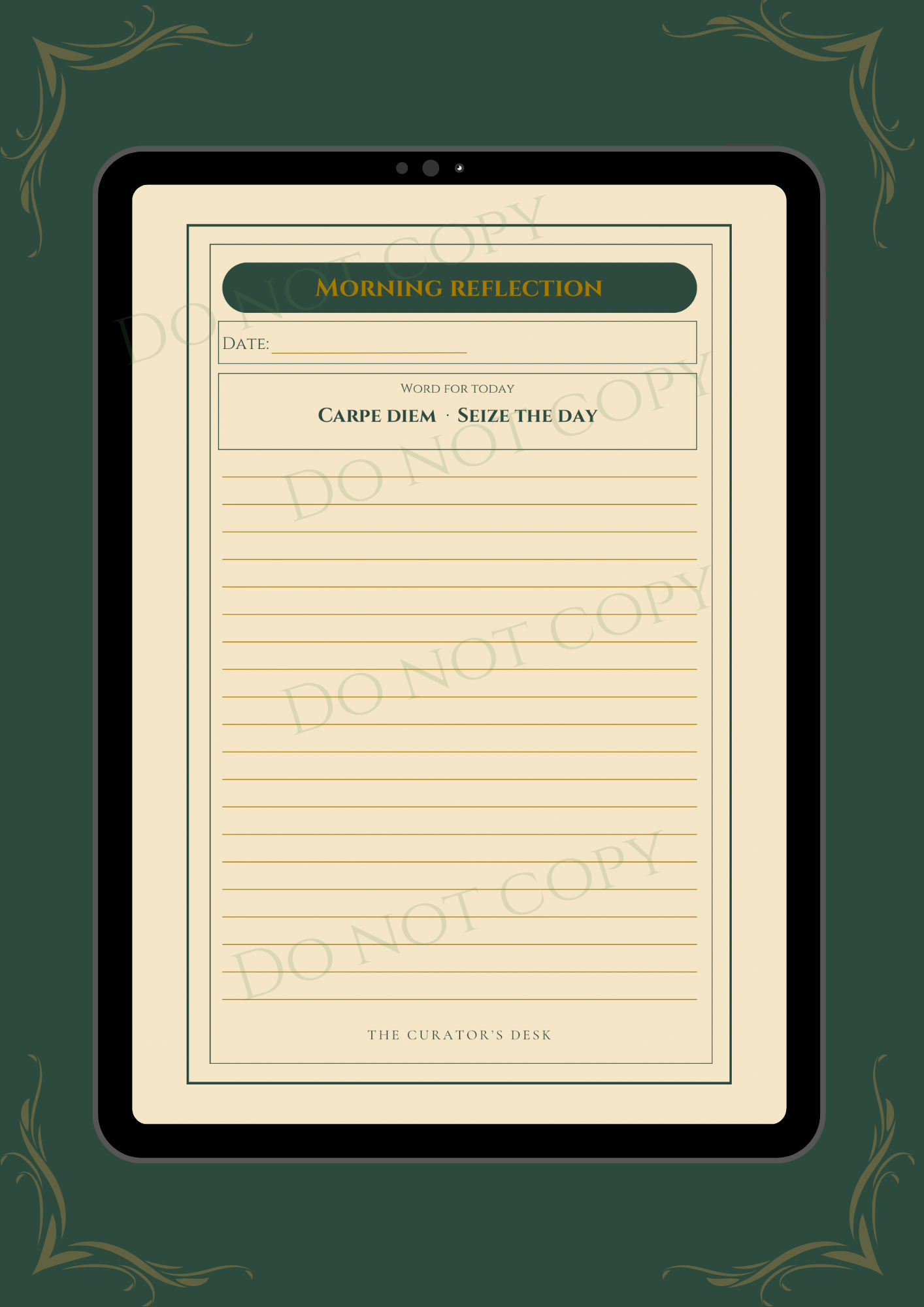 Scholar’s Morning Reflection Journal