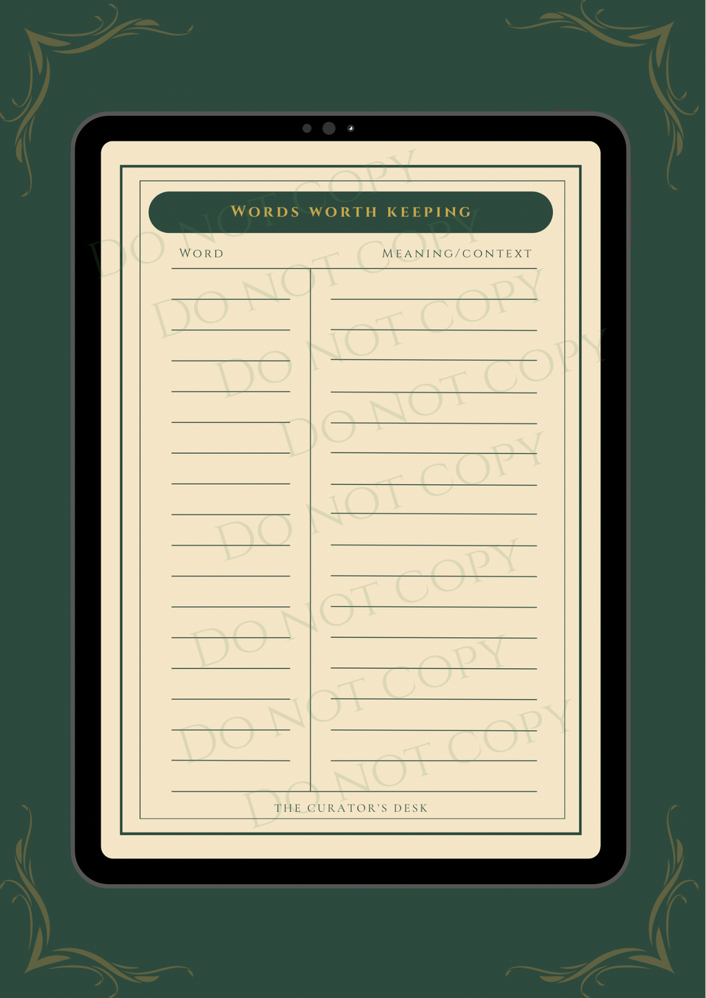 Scholar’s Commonplace Book