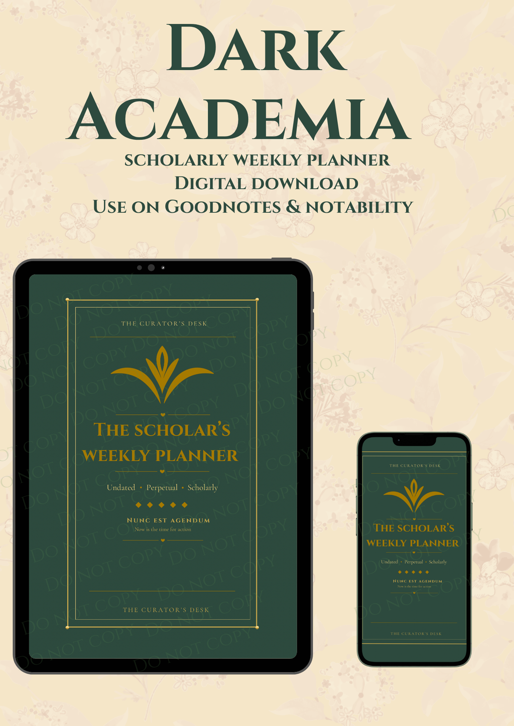 Scholar’s Weekly Planner