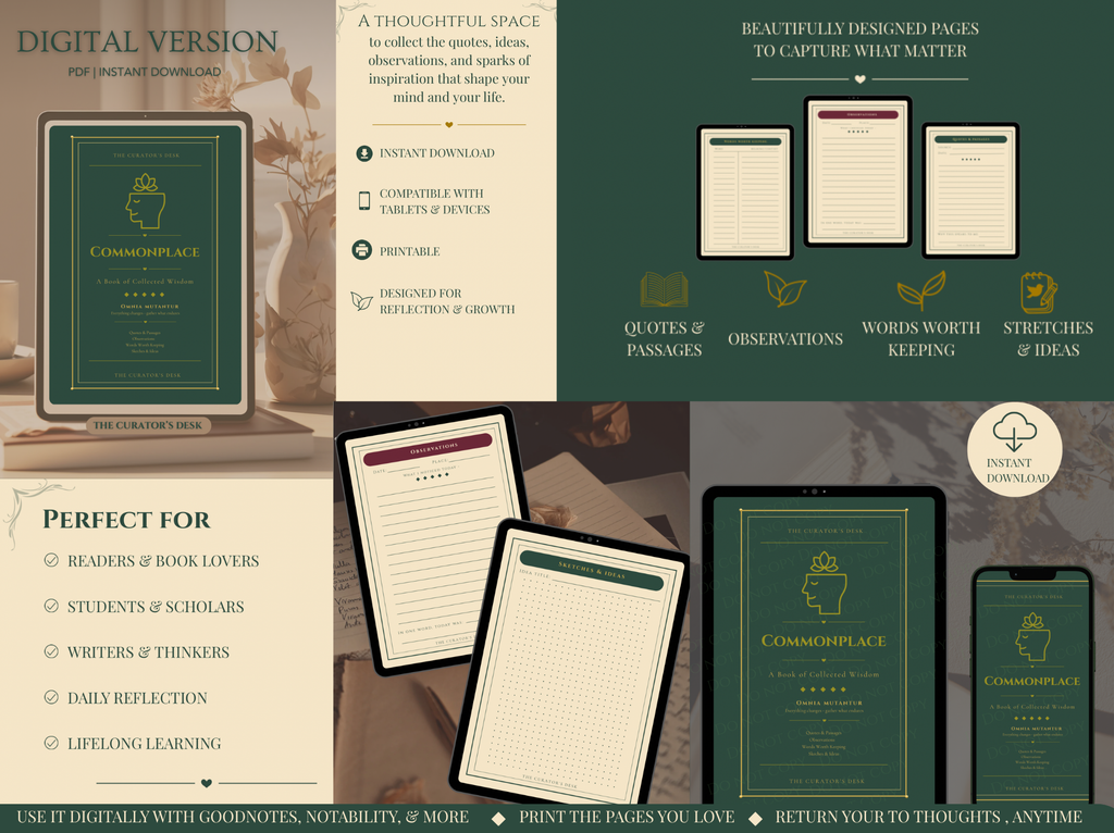 Scholar’s Commonplace Book