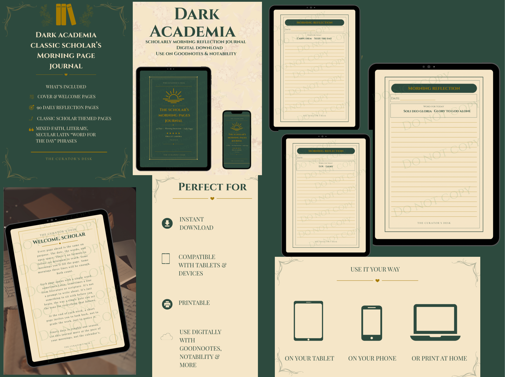 Scholar’s Morning Reflection Journal