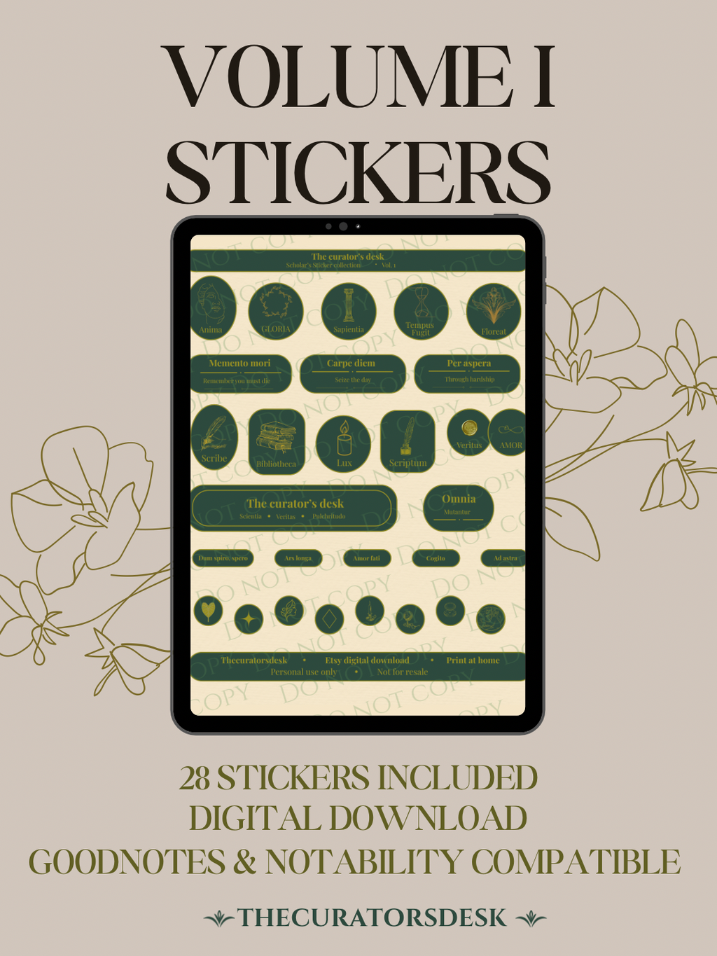 Scholar’s Sticker Bundle — Vol. I + II