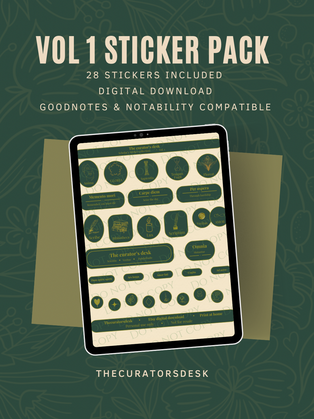 Scholar’s Sticker Bundle — Vol. I + II