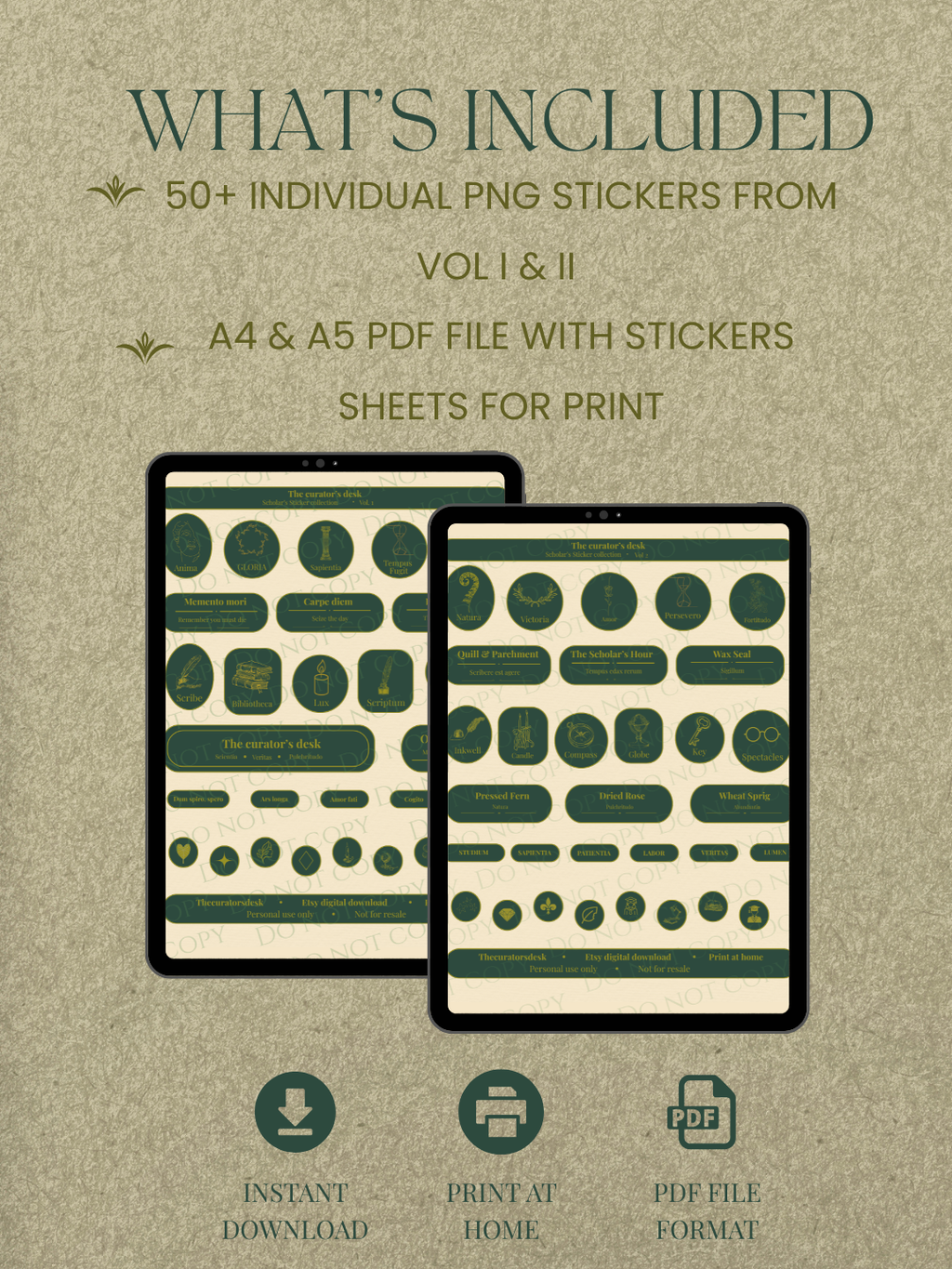 Scholar’s Sticker Bundle — Vol. I + II