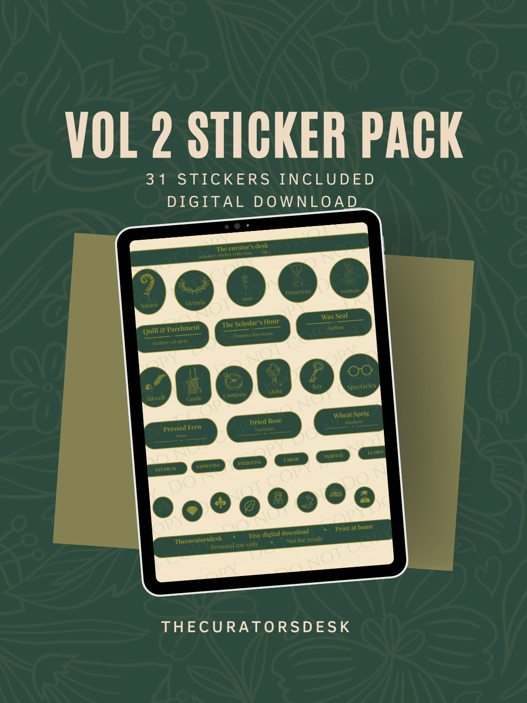 Scholar’s Sticker Sheet Vol. II